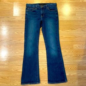 Calvin Klein mid-rise bootcut blue jean